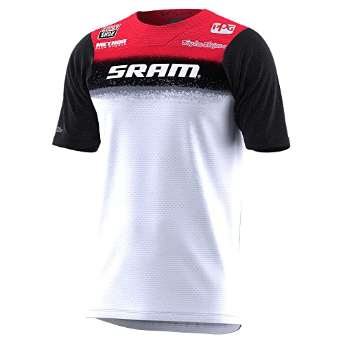 Troy Lee Designs Herren Skyline Air Sram Roost Trikot T-Shirt, Weiß, M von Troy Lee Designs