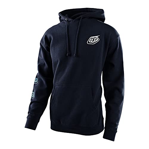 Troy Lee Designs Motorrad Motocross Racing Pullover Hoodie für Herren, Stempel Pullover Hoodie, Dark Slate, Small von Troy Lee Designs