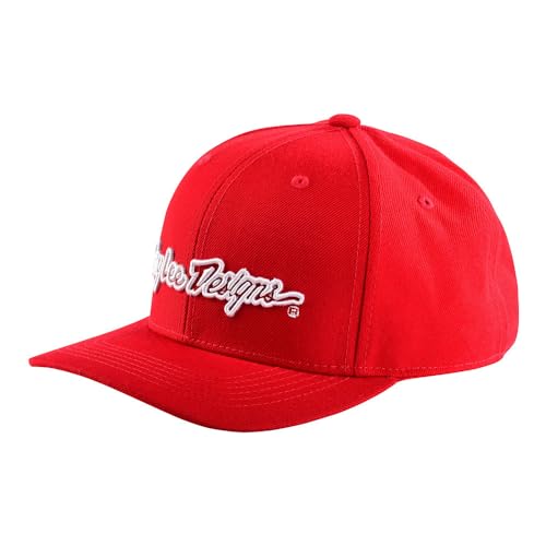 Troy Lee Designs Unisex Firma Snapback Baby Hut, Rosso Bianco, Taglia unica von Troy Lee Designs