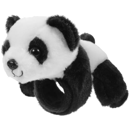Animal Slap Armbänder 5.5x4.7 niedliche Panda Plüsch -Slap -Armband Stofftiere tragbare und leichte Armbänder für Kinder Geburtstag Jungle Party Gefällt mir gefülltes Tierarmband von Trrymbbe