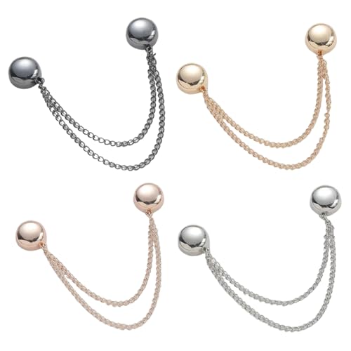Cinch Clips, 4pcs Multifunktions-Hijab-Magnete, punschfreier Magnetkleidung Cinch Clip, tragbare Kleidung Magnete für Frauen Clip von Trrymbbe