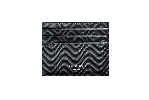 Tru Virtu® Geldbörse RFID/NFC Schutz - Wallet Soft Lizard Black von Tru Virtu