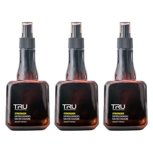 TRU Barbers Cologne Stronger After Shave Spray (3er Pack250ml) von Tru