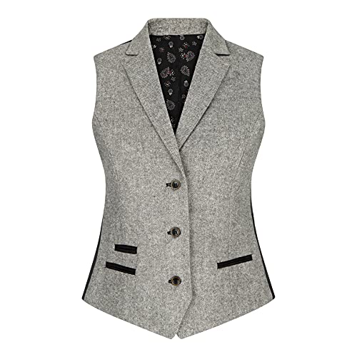 TruClothing.com Damensakko Damen Weste Separat Verkauft Tweed Fischgräte Design 1920s Still von TruClothing.com