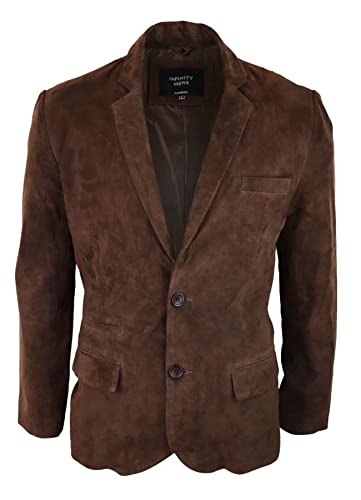 TruClothing.com Herren Lederjacke Echtes Wildleder Blazer Stil Jacke Klassisch von TruClothing.com