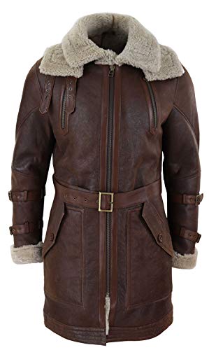TruClothing.com Herren Lederjacke 100% Echtleder Schaffell 3/4 Länge Braun Beige Piloten Design Schafsleder Jacke TruClothing.com Herren Lederjacke 100% Echtleder Schaffell 3/4 Länge Braun Beige Piloten Design Schafsleder Jacke von TruClothing.com