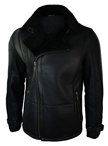 TruClothing.com Herren Lederjacke Echt Schaffell Leder Schwarz Winter Mittlere Länge Designer Schafsleder Jacke TruClothing.com Herren Lederjacke Echt Schaffell Leder Schwarz Winter Mittlere Länge Designer Schafsleder Jacke von TruClothing.com