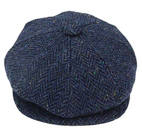 TruClothing.com Herren Mütze Tweed Design Stil Kariert Preis Angebot blau S von TruClothing.com
