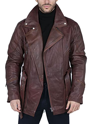 TruClothing.com Herren Parka Echtleder Jacke Outwear Winddicht Winter Schutzkleidung Motorrad Rüstung von TruClothing.com