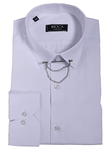 TruClothing.com Herren Weiß Knopf Popeline Hemd mit Bar & Kette Smart Formal Klassisch - weiß XL TruClothing.com Herren Weiß Knopf Popeline Hemd mit Bar & Kette Smart Formal Klassisch - weiß XL von TruClothing.com