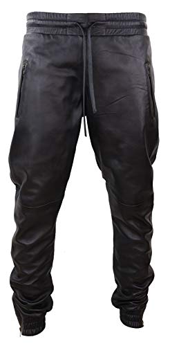 TruClothing.com Herrenhose 100% Echtleder Jogging Jeans MC Hammer Elastisch von TruClothing.com
