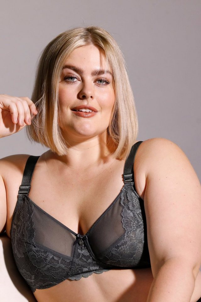 TruYou Bügel-BH BH ohne Softschalen Spitze Mesh von TruYou