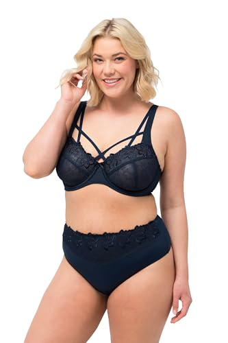 Ulla Popken TruYou Damen große Größen Übergrößen Plus Size TruYou Stringpanty, Spitze, Mikrofaser Nachtblau 54+ 832864139-54+ von Ulla Popken