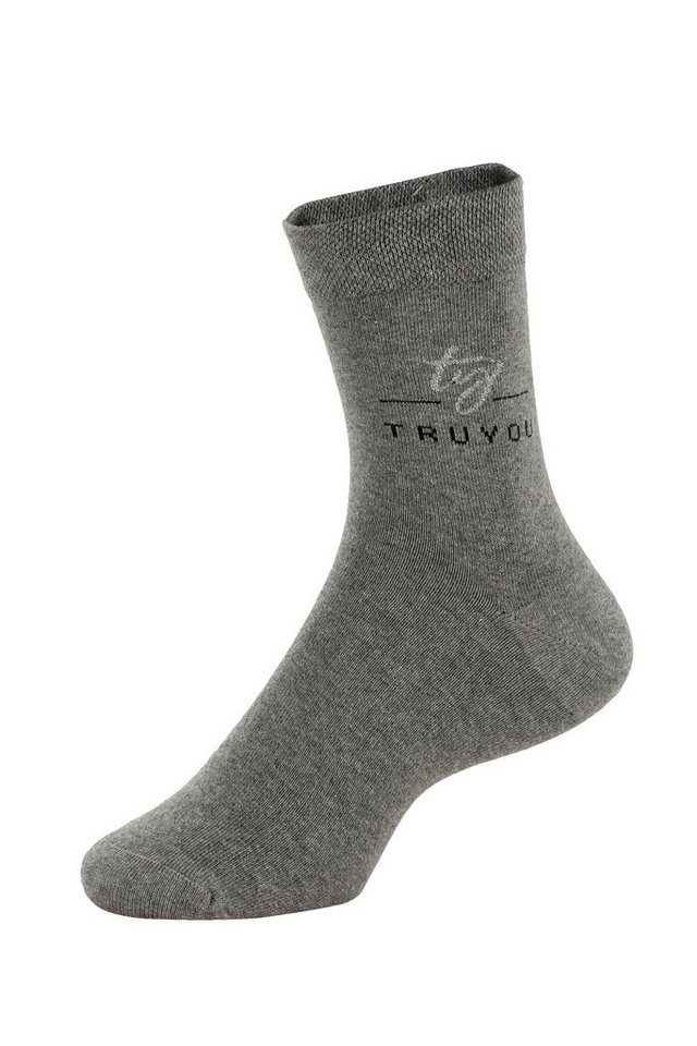 TruYou Kuschelsocken Socken 4er-Pack Glitzer-Schriftzug von TruYou