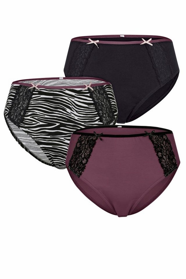 TruYou Panty Jazzpants 3er-Pack Animal/Farbe Spitzen-Einsätze von TruYou