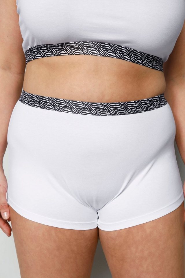 Ulla Popken Panty Pantys 2er-Pack HighWaist Animal-Elastikbund von Ulla Popken