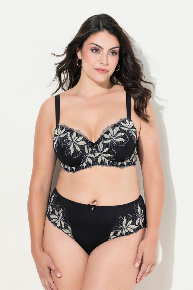 Ulla Popken Slip TRUYOU Midislip florale Stickerei Mikrofaser von Ulla Popken