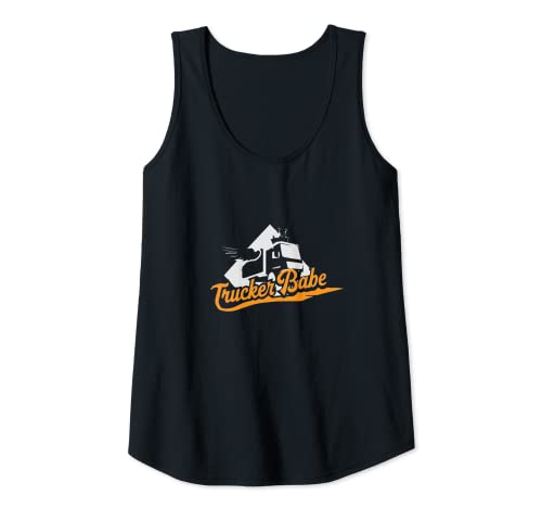 Damen Trucker Babe - Damen Kraftfahrerin Geschenk lustiges Sprüche Tank Top Damen Trucker Babe - Damen Kraftfahrerin Geschenk lustiges Sprüche Tank Top von Trucker Babe T-Shirt