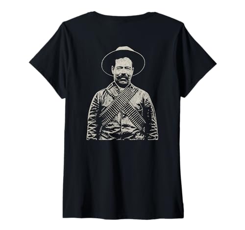 Damen Mexican Revolution Hero Design Vintage Stempel Style Cultura T-Shirt mit V-Ausschnitt Damen Mexican Revolution Hero Design Vintage Stempel Style Cultura T-Shirt mit V-Ausschnitt von TruckerJunk Designs