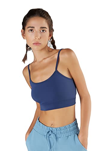 True North Damen Bustier Tencel Micromodal Sport BH Unterhemd Top-(Dunkelblau, M) von True North