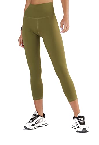 True North Damen Sport 7/8 Leggings Bio-Baumwolle 1310-(Oliv, S) von True North