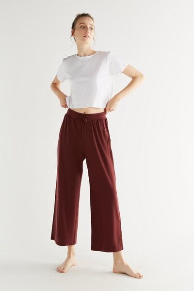 True North Damen Wide Leg Pants Hose aus Tencel Lyocell Yogahose Wohlfühlhose T1322 von True North