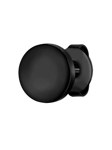 True Rebels Herren Ohrstecker aus Edelstahl schwarz 1 Stück von True Rebels