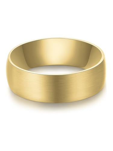 True Rebels Herren Ring aus Edelstahl gelbvergoldet 14 Karat Edelstahlring Bandring True Rebels Herren Ring aus Edelstahl gelbvergoldet 14 Karat Edelstahlring Bandring von True Rebels