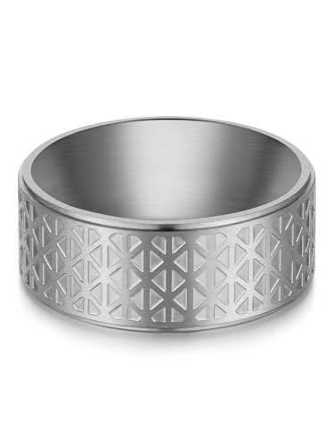True Rebels Herren Ring aus Edelstahl gunmetal Edelstahlring Bandring True Rebels Herren Ring aus Edelstahl gunmetal Edelstahlring Bandring von True Rebels