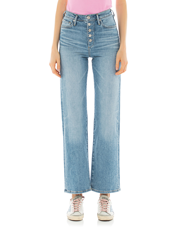 Bootcut Highrise Flare Button Blue von True Religion