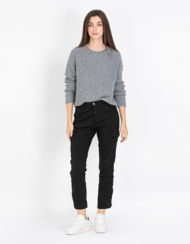 Raglan Crew Light Grey von True Religion