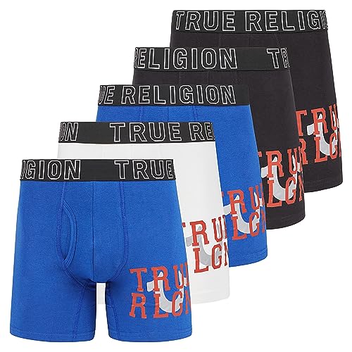 True Religion 5 Pack Cotton Stretch Boxer Briefs- von True Religion