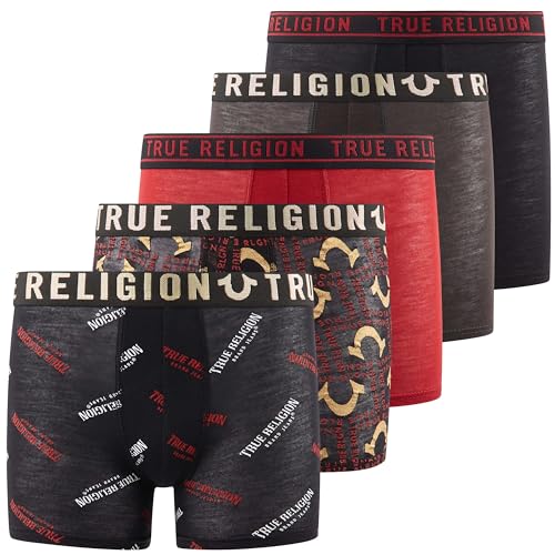 True Religion Boys Underwear 5 Pack Boxer Briefs for Boys 6-18 Durable Stretch Breathable Moisture Wicking von True Religion