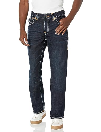True Religion Brand Jeans Men's Billy Double Raised Super T Flap Boot Cut Jean, Clearwater von True Religion