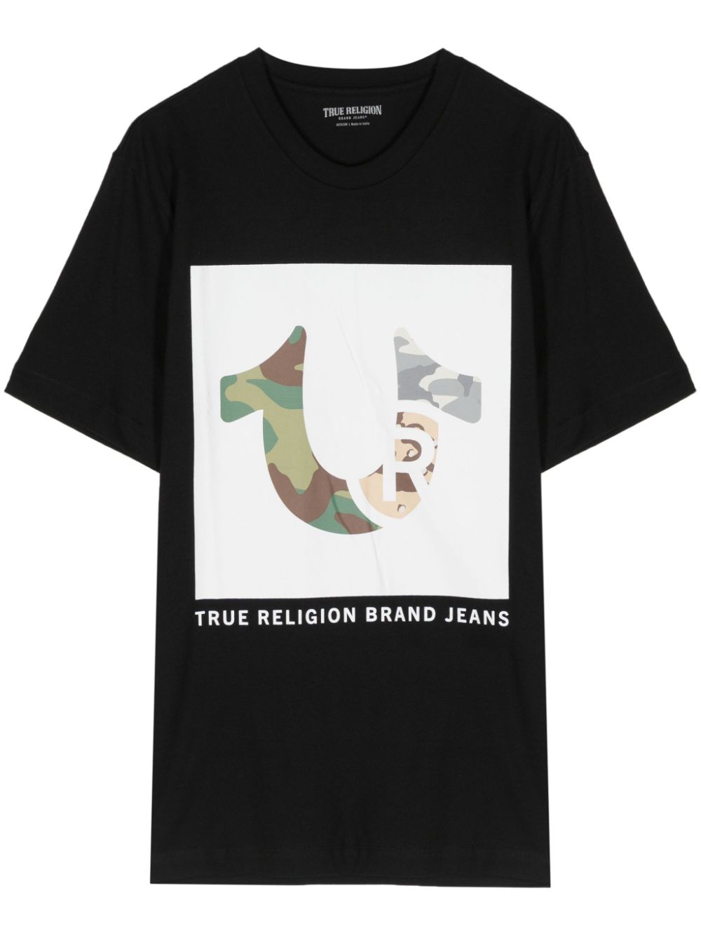 True Religion Camo True Religion Logo T-Shirt - Schwarz von True Religion