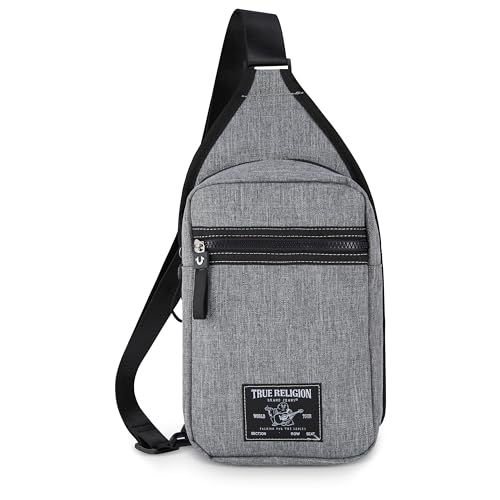 True Religion Crossbody-Taschen f r Damen und Herren, Schultertasche f r Herren, Damen, Crossbody-Tasche, Sling-Rucksack, Reisetasche, Reise-Geldb rse, GRAU, Einheitsgr e, Umh ngetasche True Religion Crossbody-Taschen f r Damen und Herren, Schultertasche f r Herren, Damen, Crossbody-Tasche, Sling-Rucksack, Reisetasche, Reise-Geldb rse, GRAU, Einheitsgr e, Umh ngetasche von True Religion