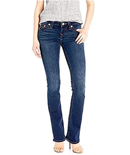 True Religion Damen Becca Mid Rise Bootcut Jeans, Indigo Upgrade, 56 von True Religion