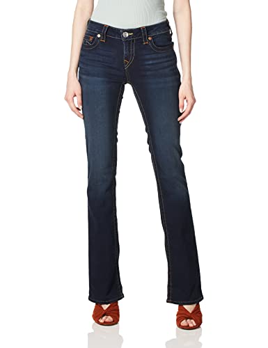 True Religion Damen Becca Mid Rise Bootcut Jeans, Indigo Upgrade von True Religion