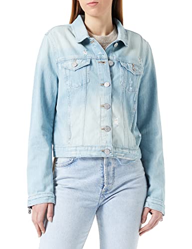 True Religion Damen Denimjacket Jeansjacke, Blau, M EU von True Religion