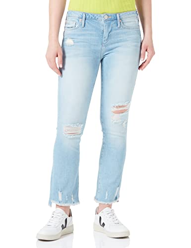 True Religion Damen Halle Kick Jeans, Blau, 30W EU von True Religion