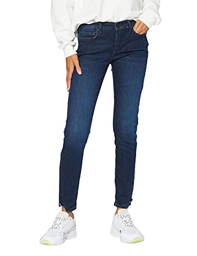 True Religion Damen Halle Superstretch Jeans, Blue Denim Super Stretch, 24 von True Religion