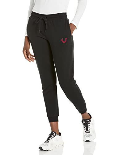 True Religion Damen Heritage Hs Jogger Trainingshose, Schwarz, Groß von True Religion