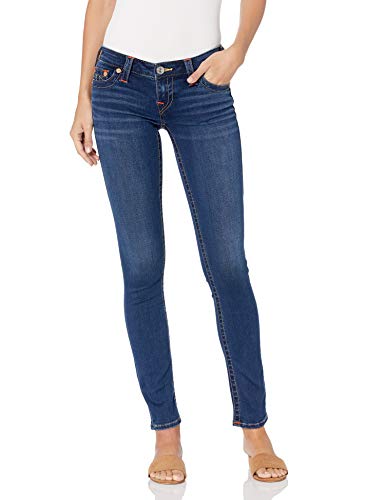 True Religion Damen Stella Skinny Fit niedriger Taille Jeans, Fänger, 30 W/30 L von True Religion