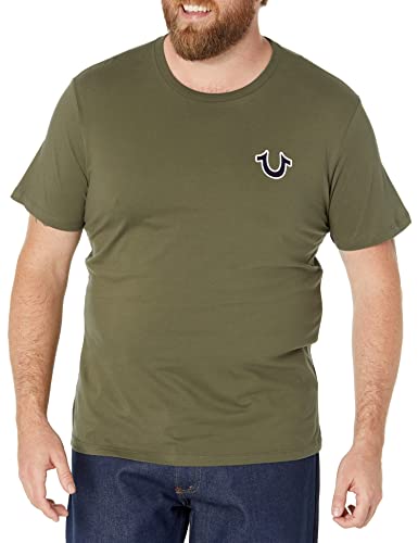 True Religion Herren Buddha-Logo, kurzärmelig T-Shirt, Militant Green, 3X-Groß von True Religion