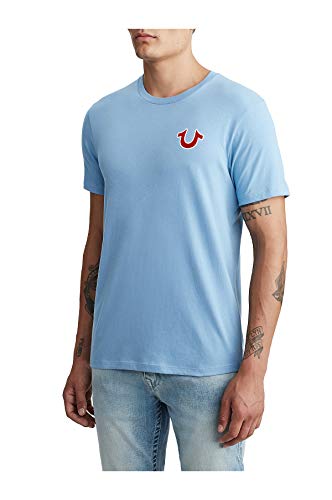 True Religion Herren Buddha-Logo, kurzärmelig T-Shirt, Oasis Blue, L von True Religion