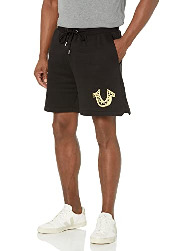 True Religion Herren Buddha was Here Shorts Trainingshose, Schwarz (Jet Black), XX-Large von True Religion