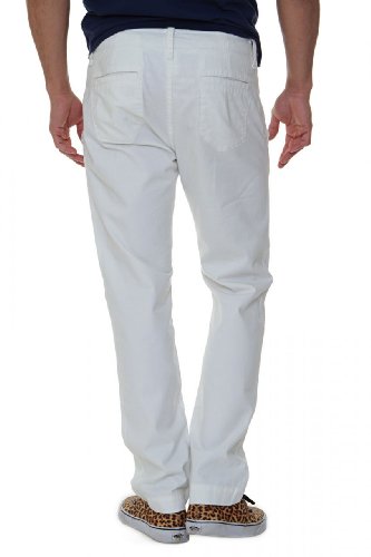 True Religion Herren Hose Chino-Hose GENO PHOENIX CHINO PZ OPTIC WHITE, Farbe: Weiss, Größe: 34 von True Religion