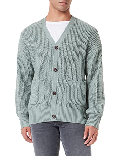 True Religion Herren Men Cardigan Strickjacke, Pale Jade, Standard,Pale Jade,L von True Religion