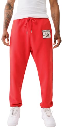 True Religion Herren Relaxed Ladder Applique Joggers Hose, Lava, Mittel von True Religion