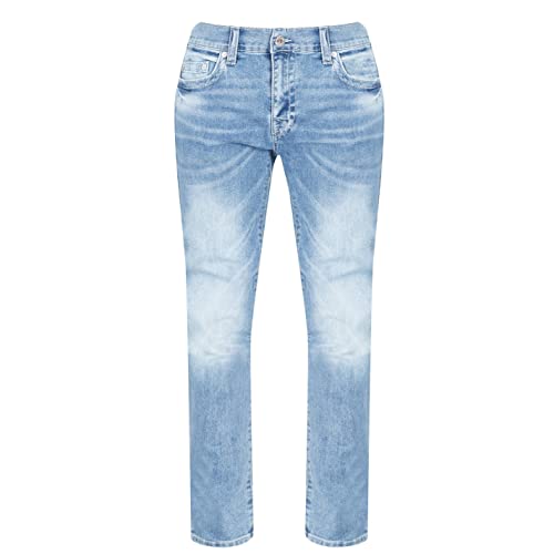 True Religion Herren Rocco Slim Fit Jeans, Lichtbrecher, 40 von True Religion